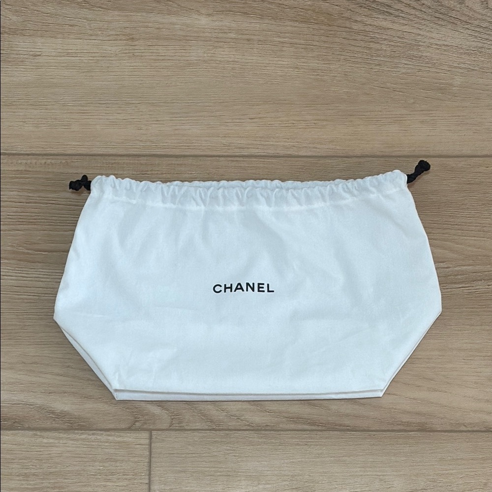 Chanel Dustbag White Drawstring